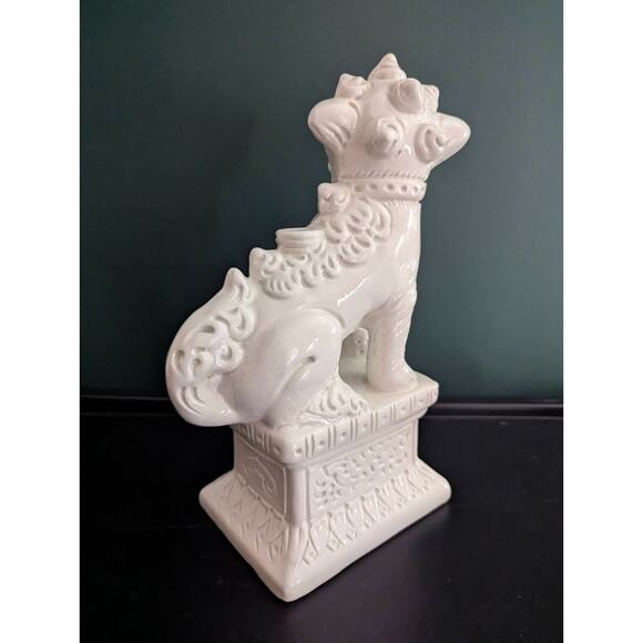 Vintage Italy Ceramic Blanc de Chine Foo Dog! - Picture 7 of 12